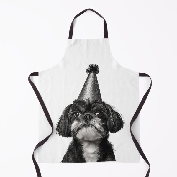 Item preview, Cute Shih Tzu dog with Party Hat Birthday Celebration designed and sold by LazyOwlStore.