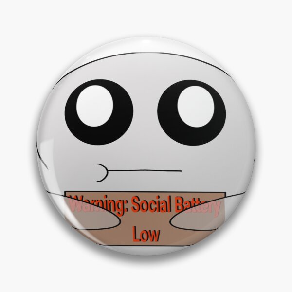 Item preview, Introvert Ghost – Social Battery Low Warning” designed and sold by ArtfulEscapes25.