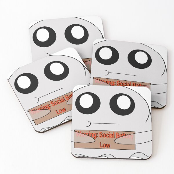 Item preview, Introvert Ghost – Social Battery Low Warning” designed and sold by ArtfulEscapes25.