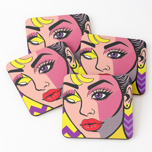 Item preview, Abstract Pop Art Portrait designed and sold by Zazeyy.