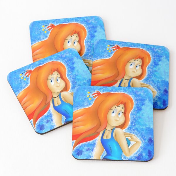 Item preview, Aqua-Blue Ginger designed and sold by The TOON Store.