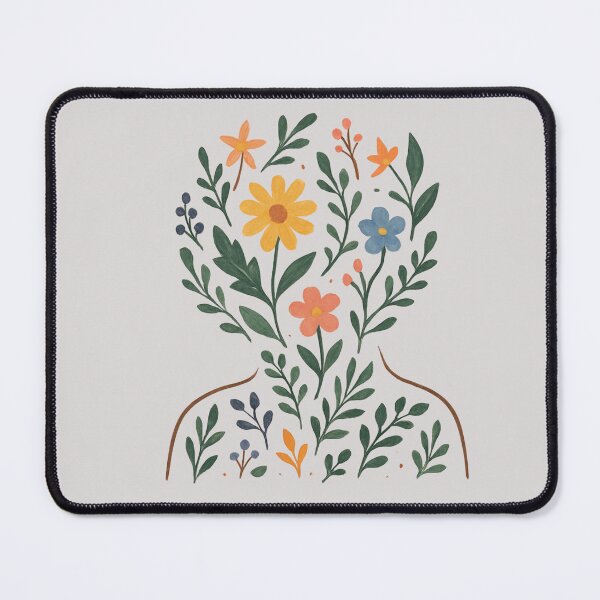 Item preview, Wildflower Soul – Floral Human Silhouette | Boho Calm & Spiritual Aesthetic designed and sold by ColorSplash123.