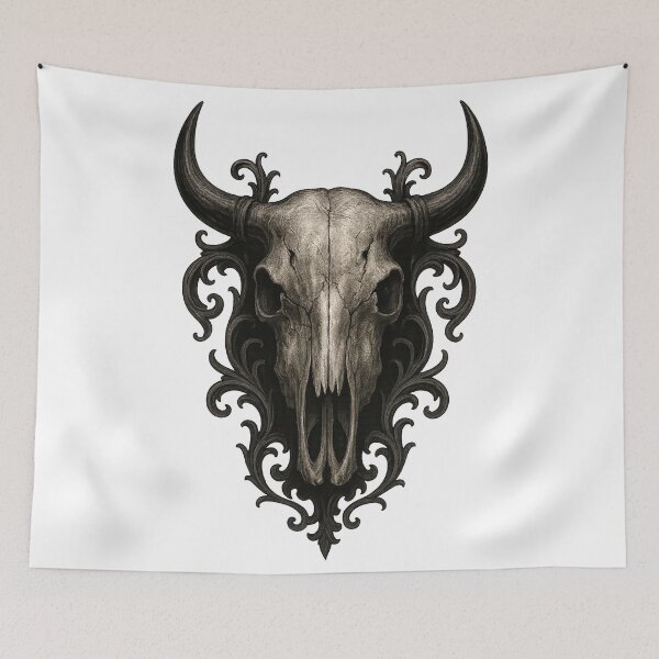 Item preview, Cool Steer Skull designed and sold by FarieArt.