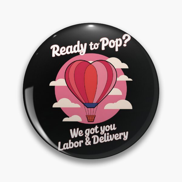 Item preview, Ready to Pop Valentines Day OB Nurse Air Baloon Heart Pink designed and sold by splindoershop.