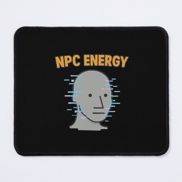 Item preview, NPC Energy Meme Glitch Face | Funny Internet Culture Pixel Design designed and sold by DJCApparel.