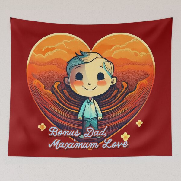 Item preview, Bonus Dad, Maximum Love – Retro Stepdad Father’s Day Tee designed and sold by JumWow.