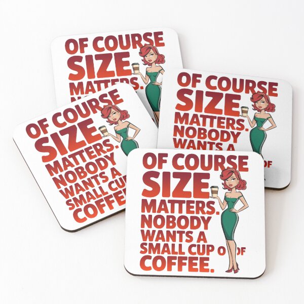Item preview, Size matters - Coffee - Caffiene my love language - Coffee rules - Coffee is good for you - Coffee for all - Get the new coffee - Don't forget the coffee - Where is your coffee designed and sold by JansenGS.