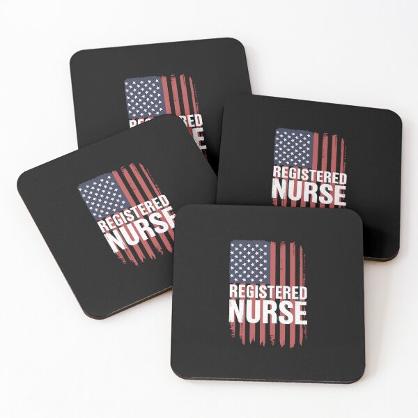 Item preview, Registered Nurse Proud American Flag USA designed and sold by splindoershop.