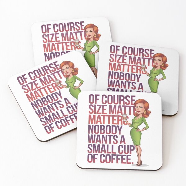 Item preview, Size matters - Coffee - Caffiene my love language - Coffee rules - Coffee is good for you - Coffee for all - Get the new coffee - Don't forget the coffee - Where is your coffee designed and sold by JansenGS.