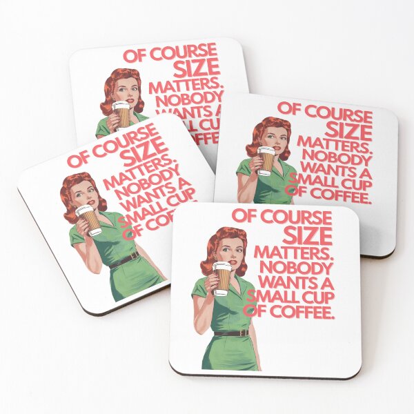Item preview, Size matters - Coffee - Caffiene my love language - Coffee rules - Coffee is good for you - Coffee for all - Get the new coffee - Don't forget the coffee - Where is your coffee designed and sold by JansenGS.