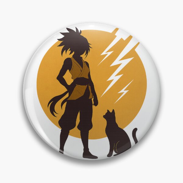 Item preview, Lightning Shadow: Warrior & Cat Silhouette designed and sold by Diwakar-Designs.