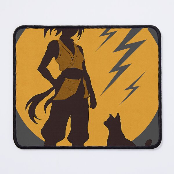 Item preview, Lightning Shadow: Warrior & Cat Silhouette designed and sold by Diwakar-Designs.