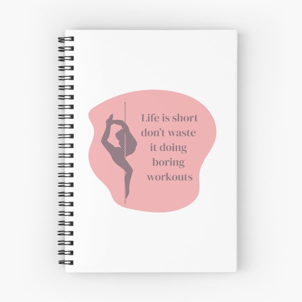 Item preview, Pole dance stickers "life is short, don't waste it doing boring workouts" designed and sold by MarieBlly.