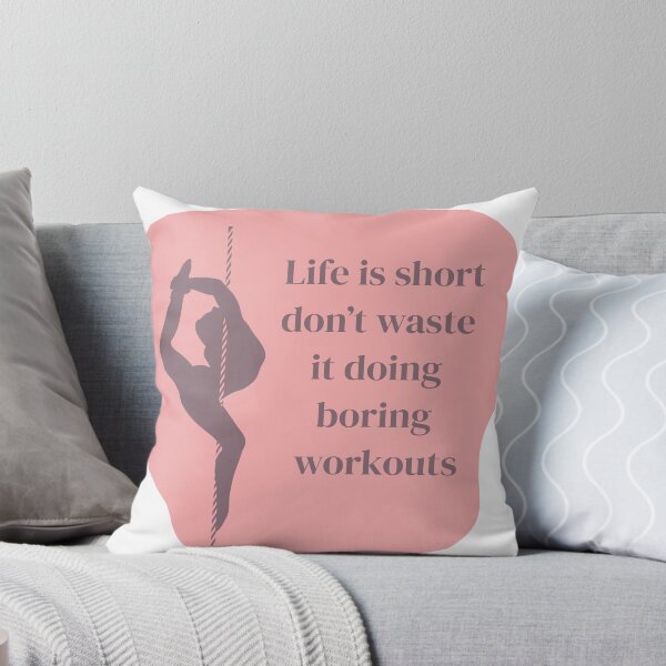 Item preview, Pole dance stickers "life is short, don't waste it doing boring workouts" designed and sold by MarieBlly.