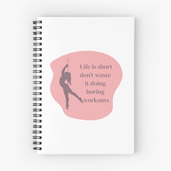 Item preview, Pole dance stickers "life is short, don't waste it doing boring workouts" designed and sold by MarieBlly.