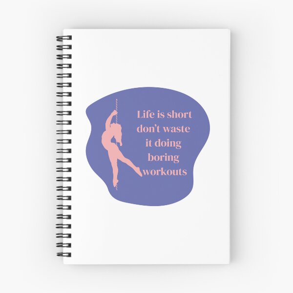Item preview, Pole dance stickers "life is short, don't waste it doing boring workouts" designed and sold by MarieBlly.