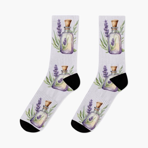 Item preview,  Perfume Bottle Watercolor, Lavender Perfume, Perfume, Paris, Purple Flowers,  Watercolor,  Hydrangea designed and sold by KolorellaS.