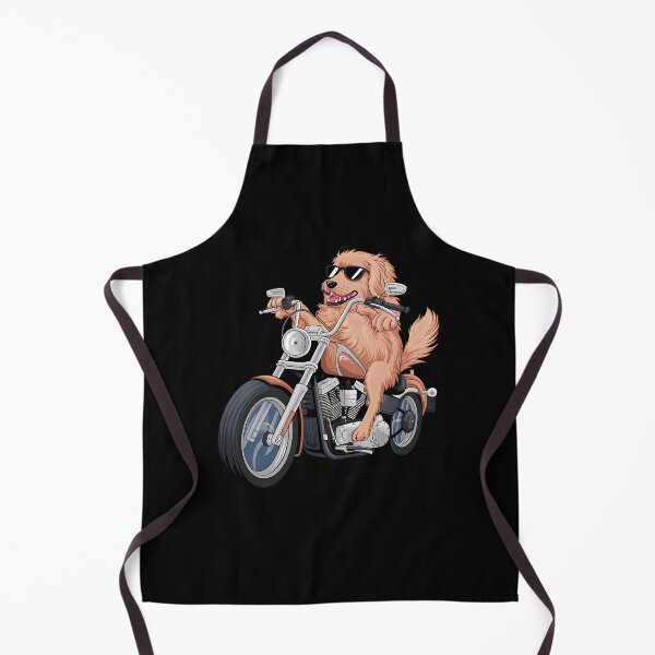 Item preview, Retriever Riding Motorcycle lover designed and sold by splindoershop.