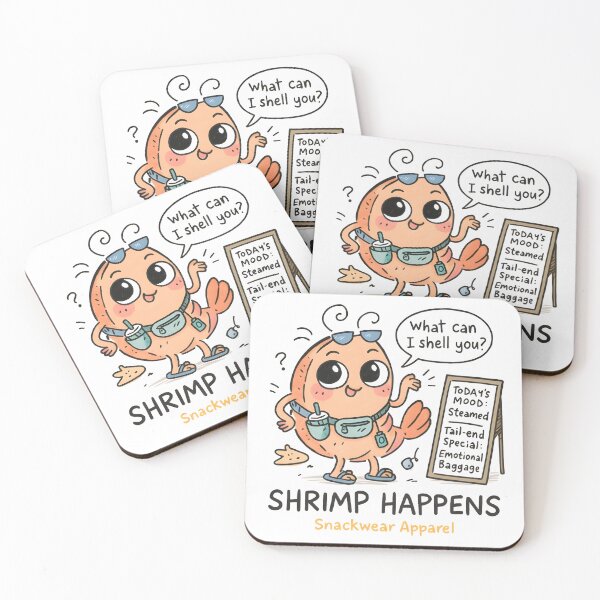 Item preview, Shrimp Happens – Fanny Pack Hero Tee designed and sold by Snackwear Apparel.