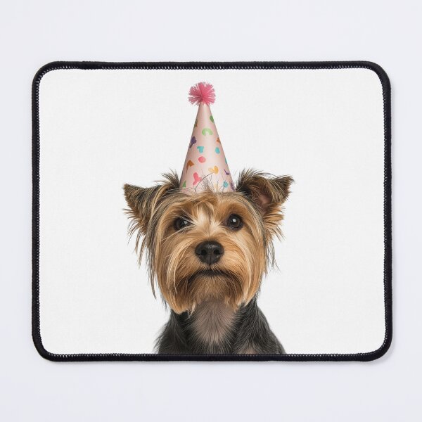 Item preview, Cute Silky Terrier dog with Party Hat Birthday Celebration designed and sold by LazyOwlStore.