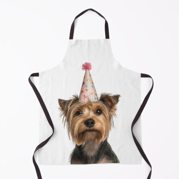 Item preview, Cute Silky Terrier dog with Party Hat Birthday Celebration designed and sold by LazyOwlStore.