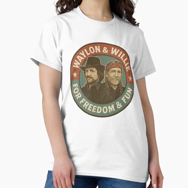 Aperçu de l'œuvre Volume Vintage - Waylon et Willie créée et vendue par Electric Menagerie.