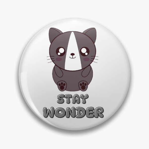 Item preview, Stay Wonder Cute Cat Cartoon Sticker designed and sold by IndianShopper.