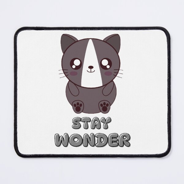 Item preview, Stay Wonder Cute Cat Cartoon Sticker designed and sold by IndianShopper.