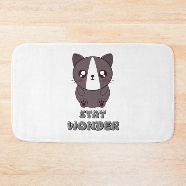 Item preview, Stay Wonder Cute Cat Cartoon Sticker designed and sold by IndianShopper.