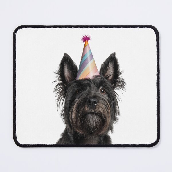 Item preview, Cute Skye Terrier dog with Party Hat Birthday Celebration designed and sold by LazyOwlStore.