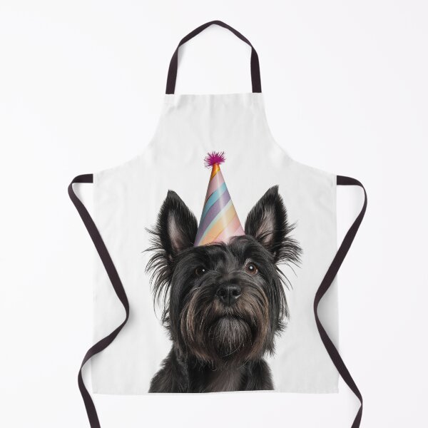 Item preview, Cute Skye Terrier dog with Party Hat Birthday Celebration designed and sold by LazyOwlStore.