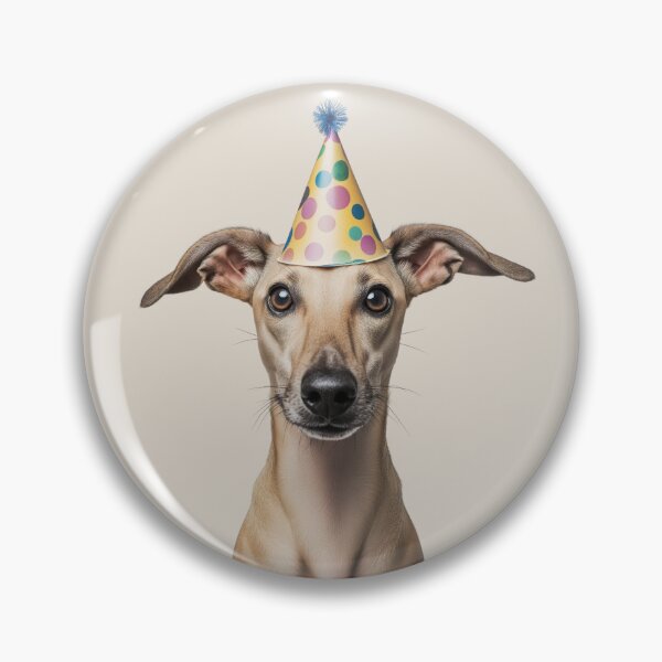 Item preview, Cute Sloughi dog with Party Hat Birthday Celebration designed and sold by LazyOwlStore.