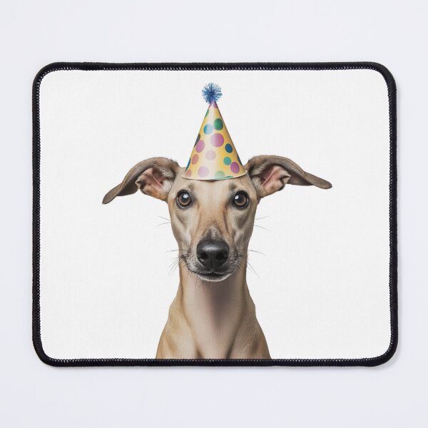 Item preview, Cute Sloughi dog with Party Hat Birthday Celebration designed and sold by LazyOwlStore.