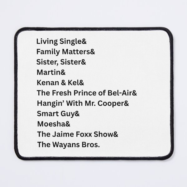 Item preview, Black Sitcoms of the 90's designed and sold by GiantSquid1.