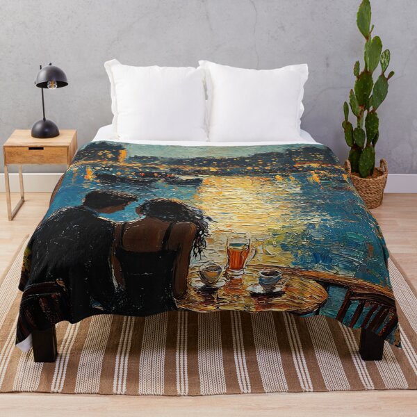 Item preview, Romantic couple at Café by starry night designed and sold by Erika Kaisersot.