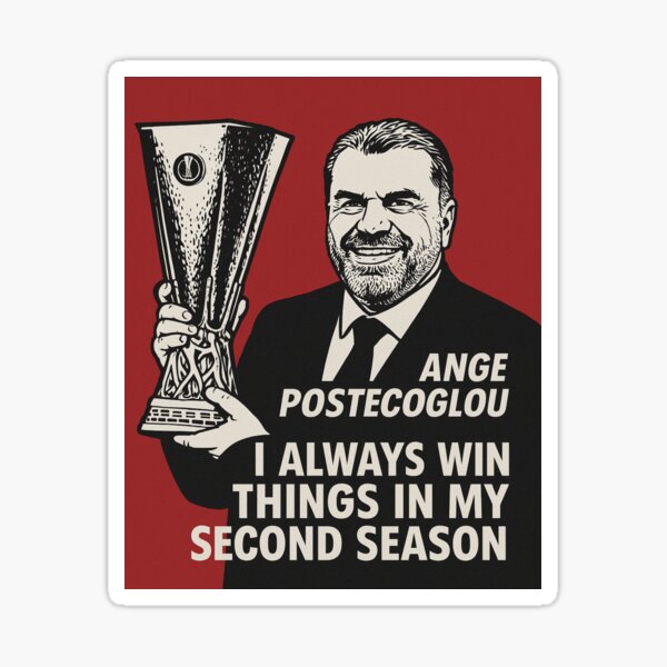 Item preview, Ange Postecoglou "Second Season Winner" designed and sold by Artistic-shop230.