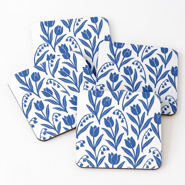 Item preview, Tulip and Lilies Blue designed and sold by RavenPhoenixST.