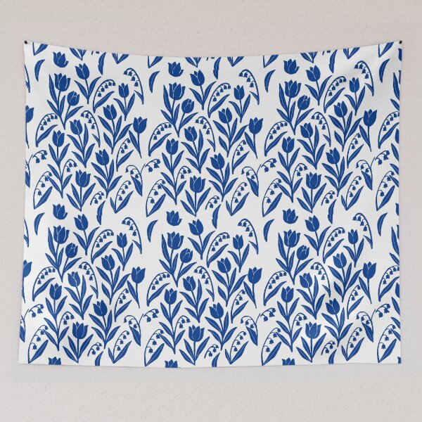 Item preview, Tulip and Lilies Blue designed and sold by RavenPhoenixST.