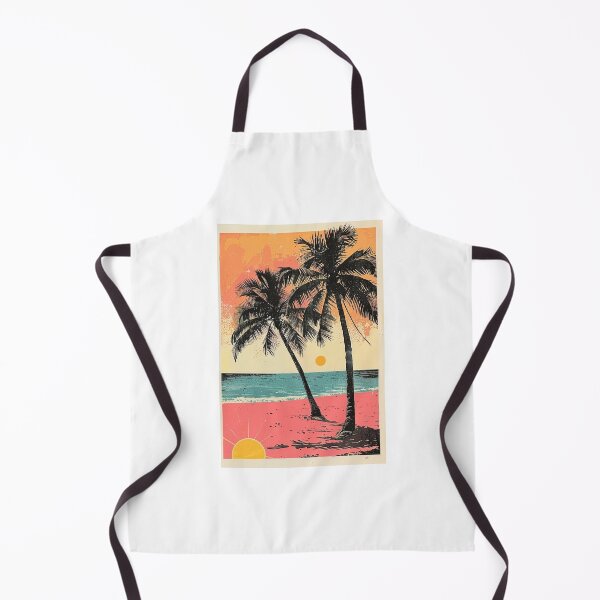 Item preview, Summer Vibes, Risograph Halftone Palm Trees 2 designed and sold by SparroCreative.