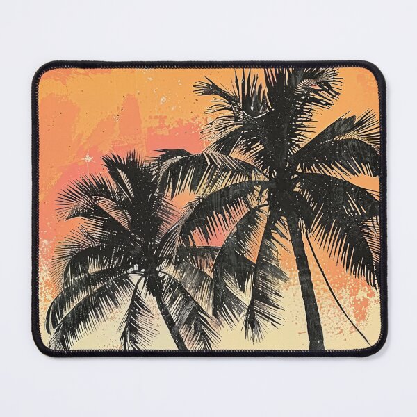 Item preview, Summer Vibes, Risograph Halftone Palm Trees 2 designed and sold by SparroCreative.