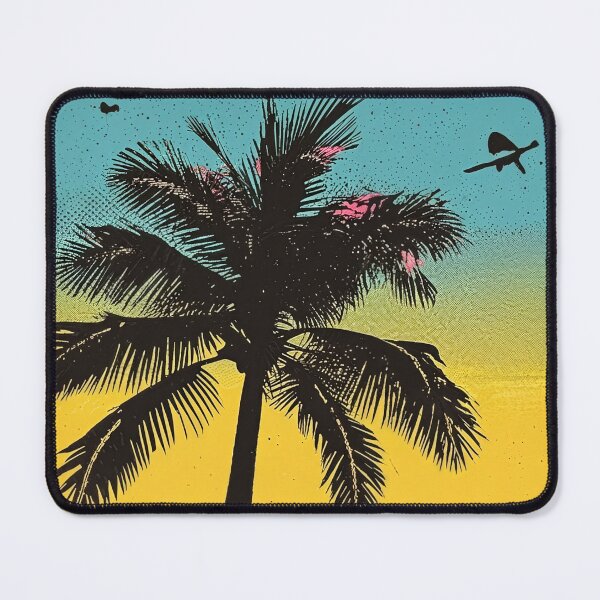 Item preview, Summer Vibes, Risograph Halftone Palm Trees 3 designed and sold by SparroCreative.