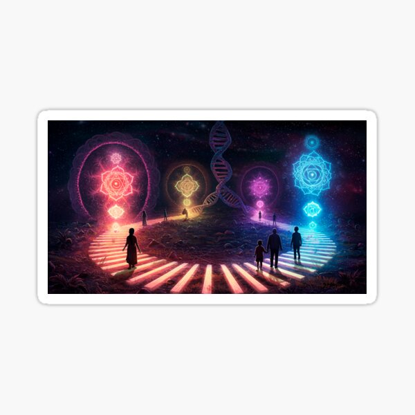 Item preview, A Journey Through Inner Dimensions: Unlocking the Subtle Realms of the Self designed and sold by myabstractart _RB.