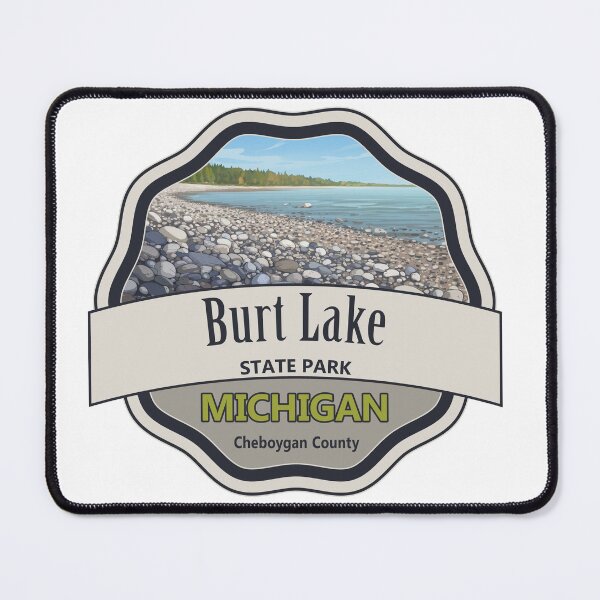 Item preview, Burt Lake State Park, Cheboygan County, Michigan designed and sold by Wanderful-roads.