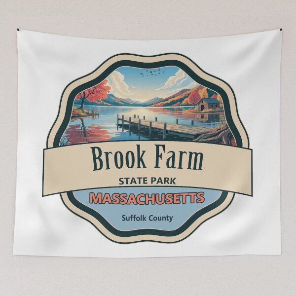 Item preview, Brook Farm Historic Site, Suffolk County, Massachusetts designed and sold by Wanderful-roads.