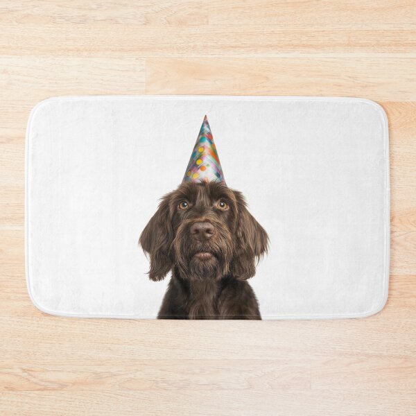 Item preview, Cute Spinone Italiano dog with Party Hat Birthday Celebration designed and sold by LazyOwlStore.