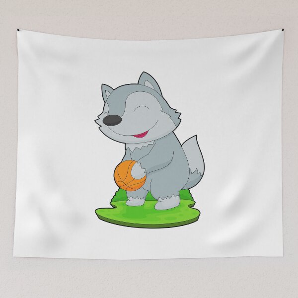 Item preview, Wolf Basketball player Basketball designed and sold by Snabdesign84.