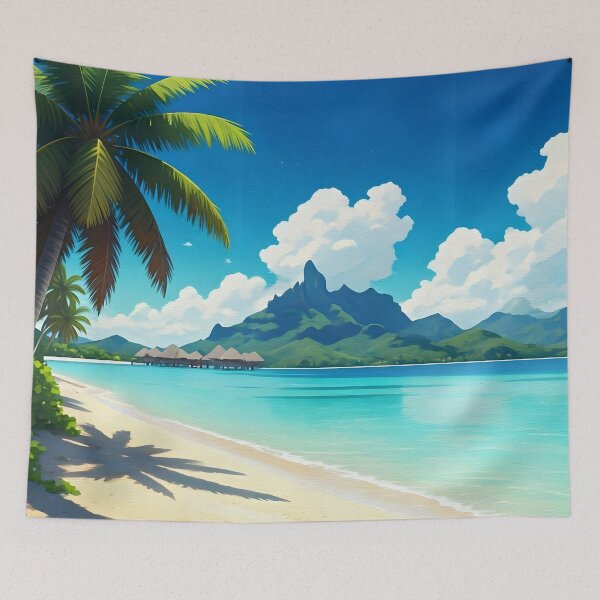 Item preview, Matira Beach, Bora Bora: Powder-Soft White Sands designed and sold by LSVart.