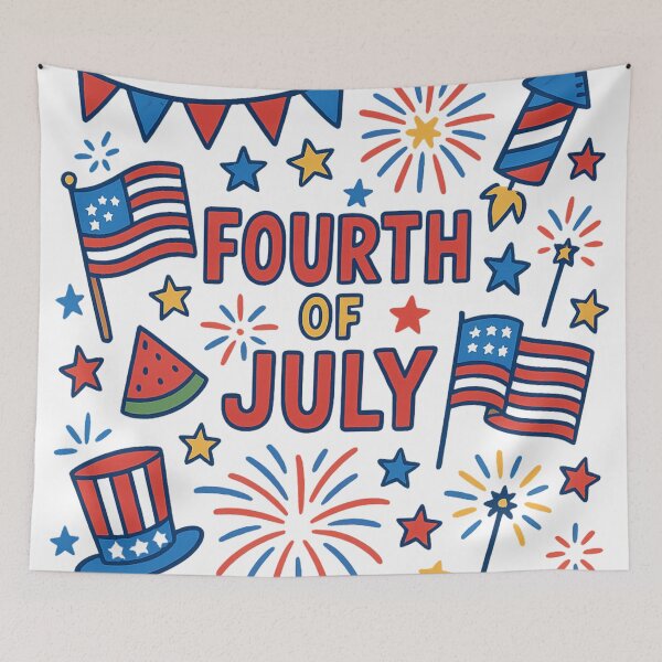 Item preview, Beautiful 4th of July Illustration  designed and sold by Brontox.