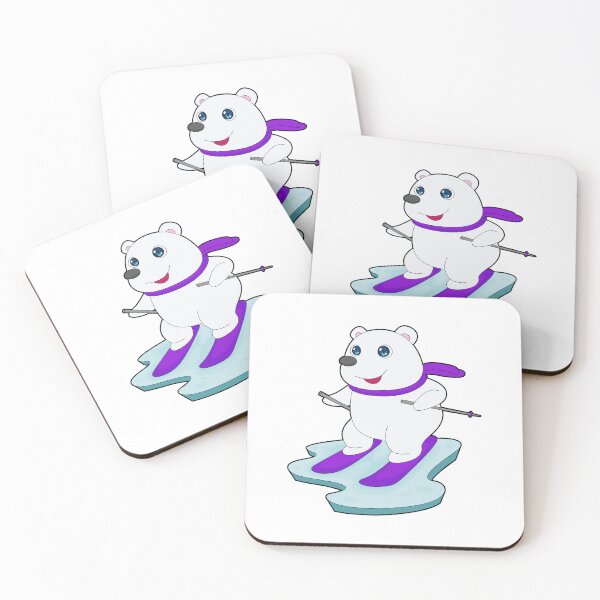 Item preview, Polar bear Skier Ski designed and sold by Snabdesign84.