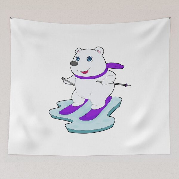Item preview, Polar bear Skier Ski designed and sold by Snabdesign84.